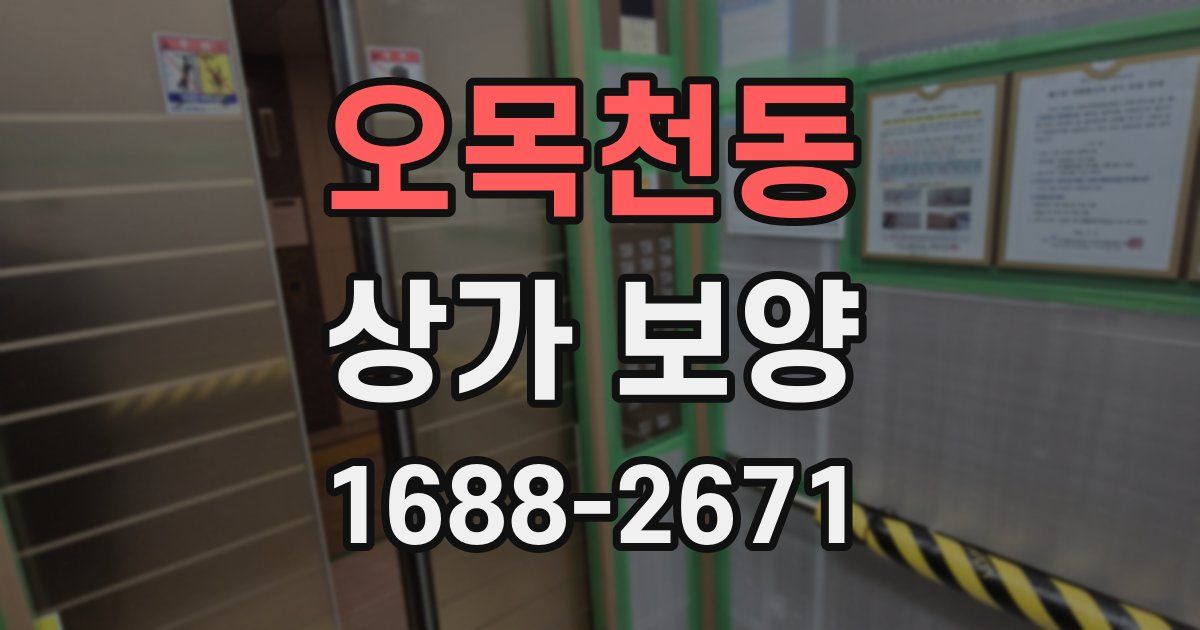 오목천동 상가 보양