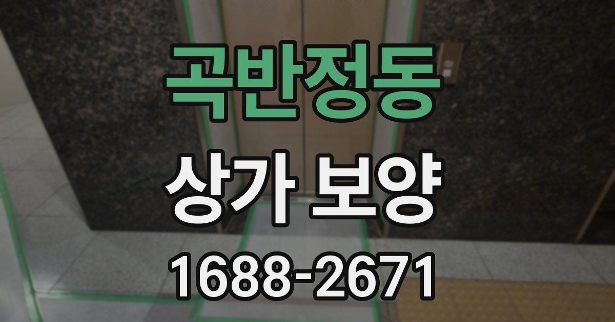 곡반정동 상가 보양