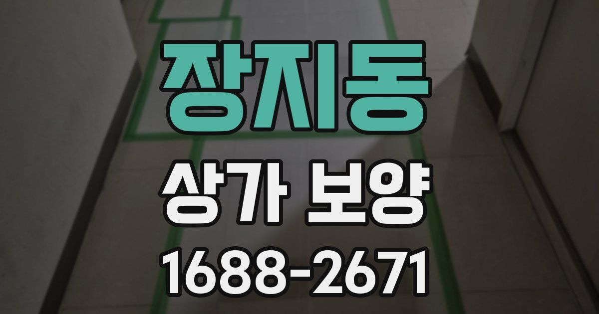 장지동 상가 보양