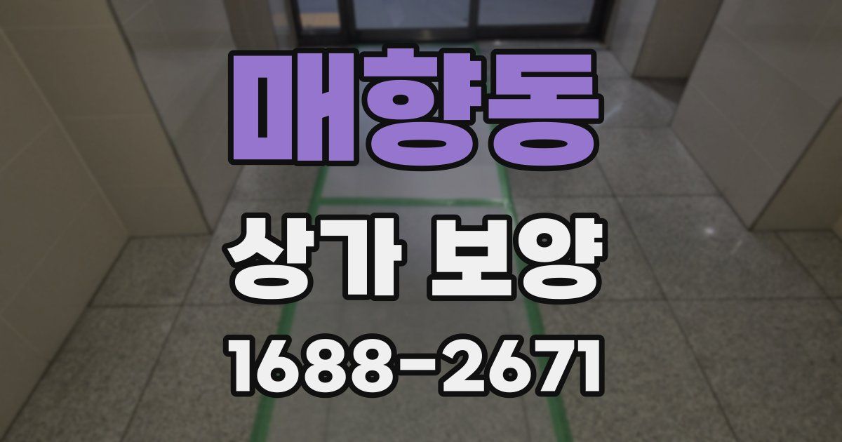 매향동 상가 보양