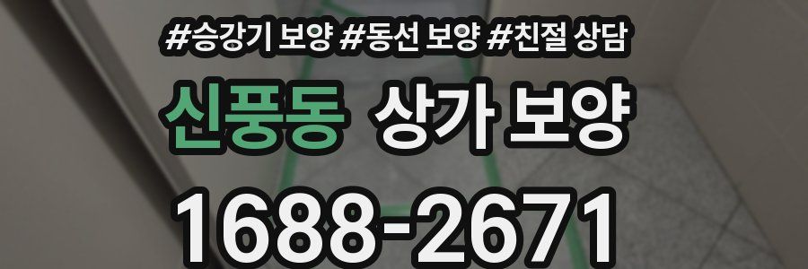 신풍동 상가 보양