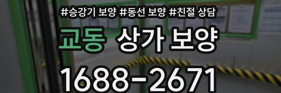 교동 상가 보양