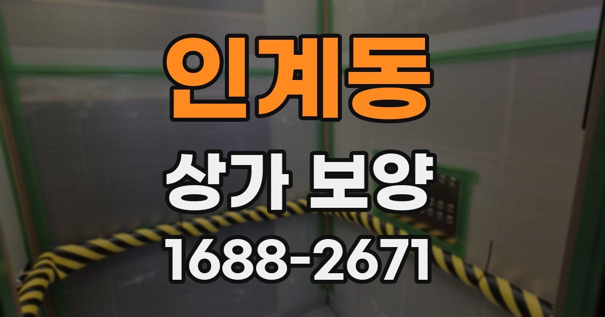 인계동 상가 보양