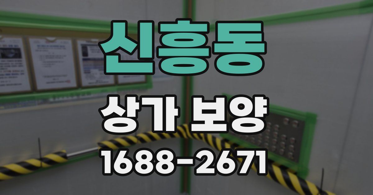 신흥동 상가 보양