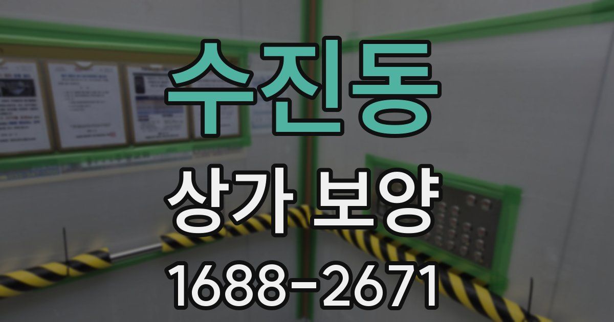 수진동 상가 보양