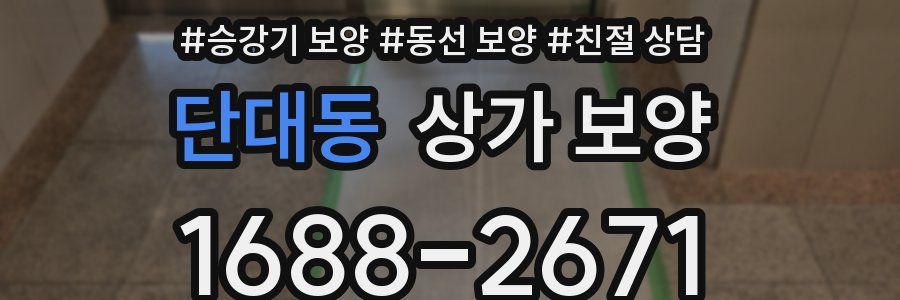 단대동 상가 보양
