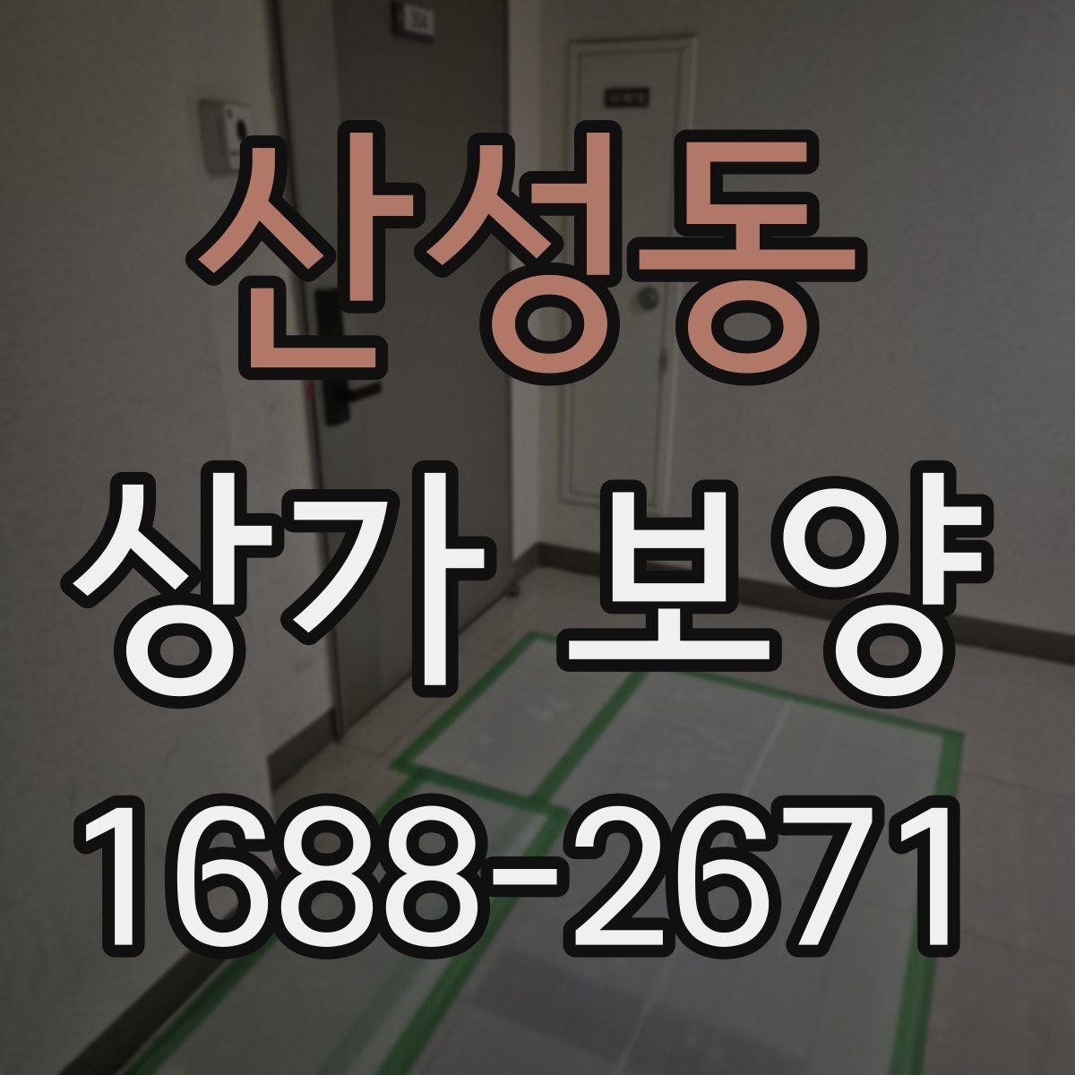 산성동 상가 보양