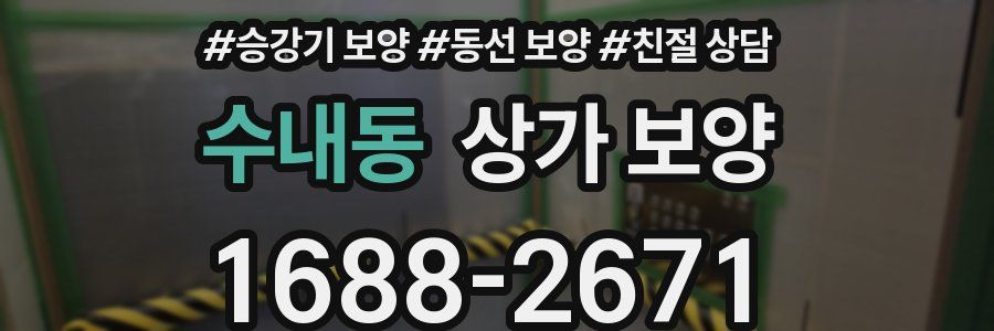 수내동 상가 보양