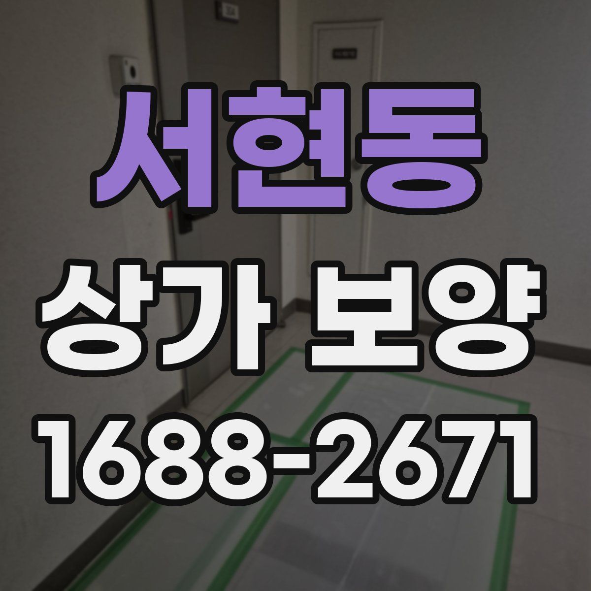 서현동 상가 보양