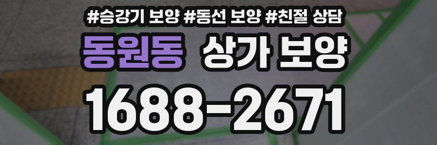 동원동 상가 보양