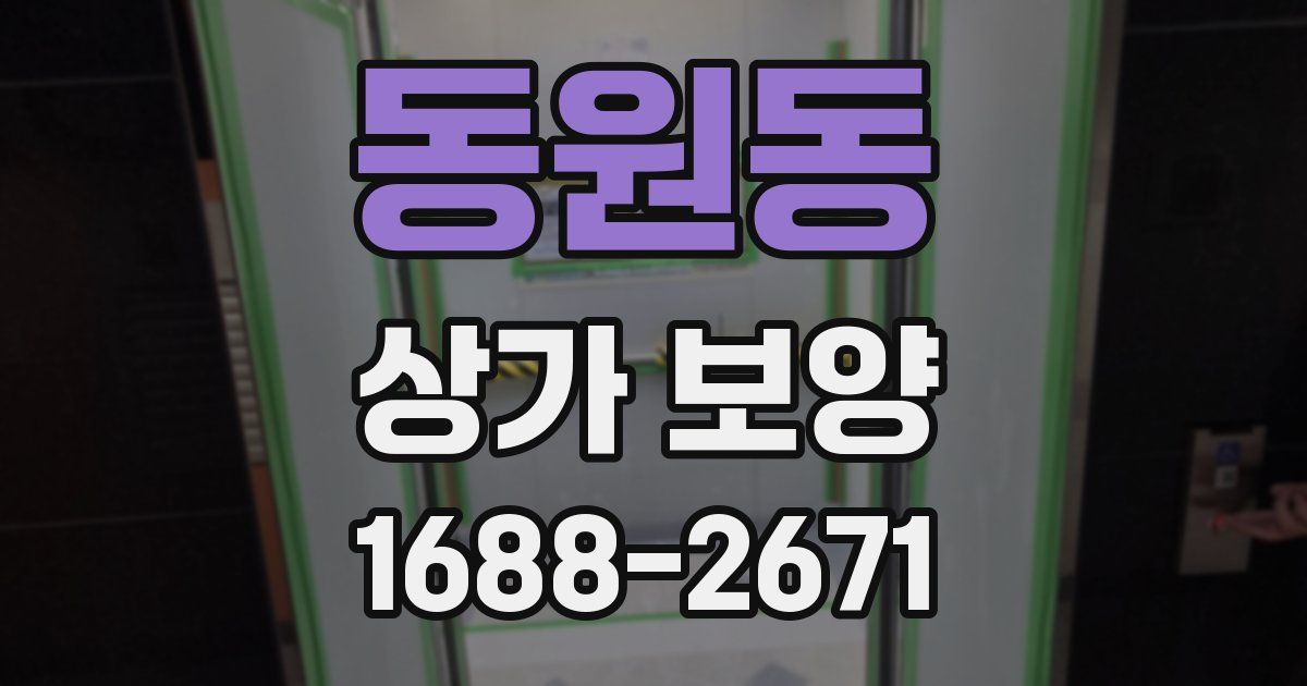 동원동 상가 보양