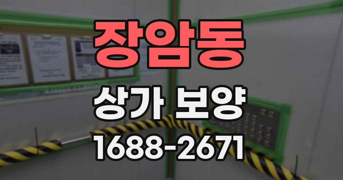 장암동 상가 보양