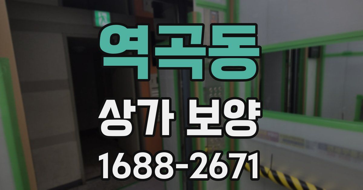 역곡동 상가 보양