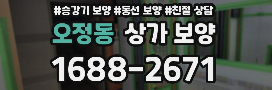오정동 상가 보양
