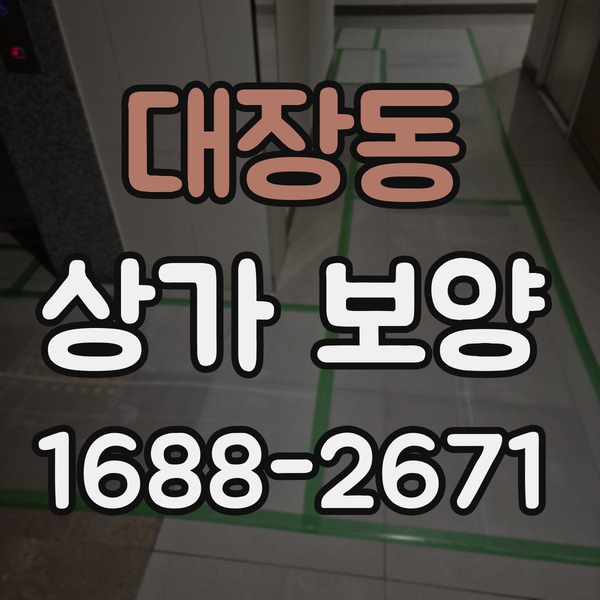 대장동 상가 보양 시 보호 범위 설정 기준