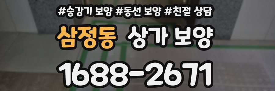 삼정동 상가 보양
