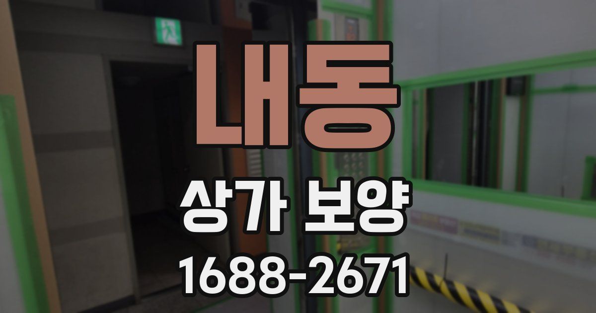 내동 상가 보양