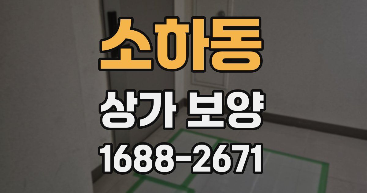 소하동 상가 보양