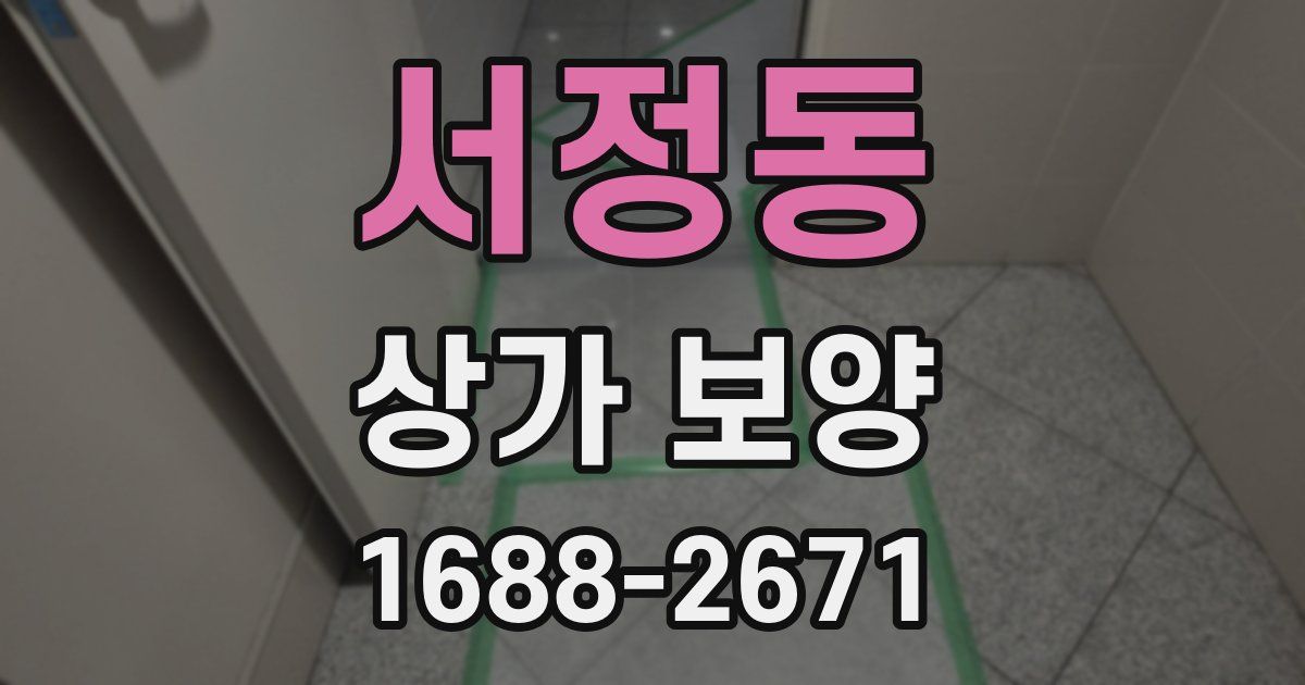 서정동 상가 보양