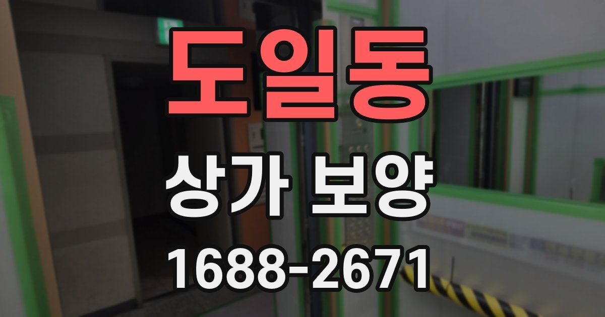 도일동 상가 보양