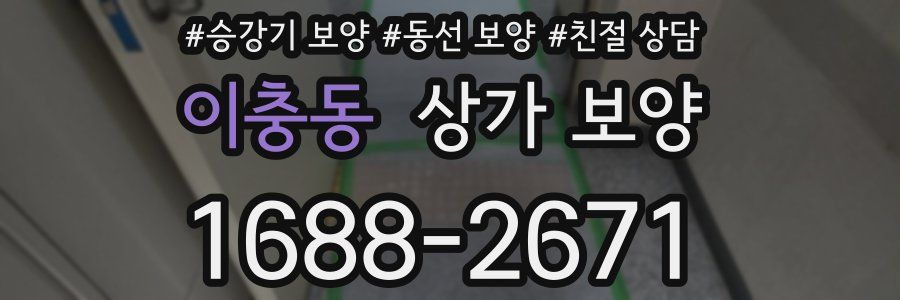 이충동 상가 보양
