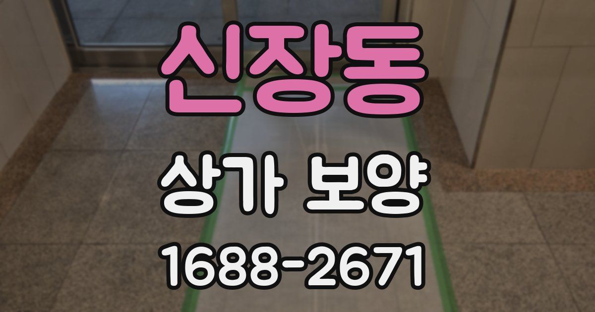신장동 상가 보양