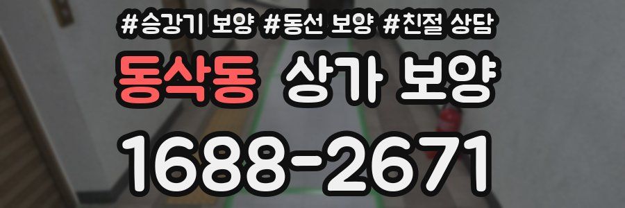 동삭동 상가 보양