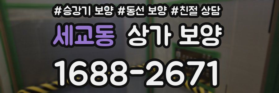세교동 상가 보양