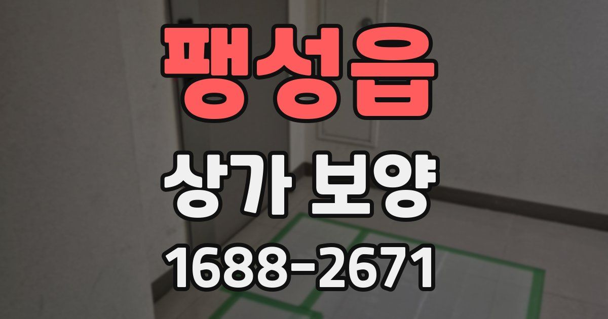 팽성읍 상가 보양