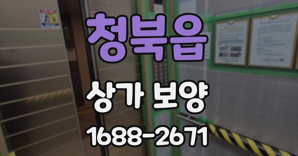 청북읍 상가 보양