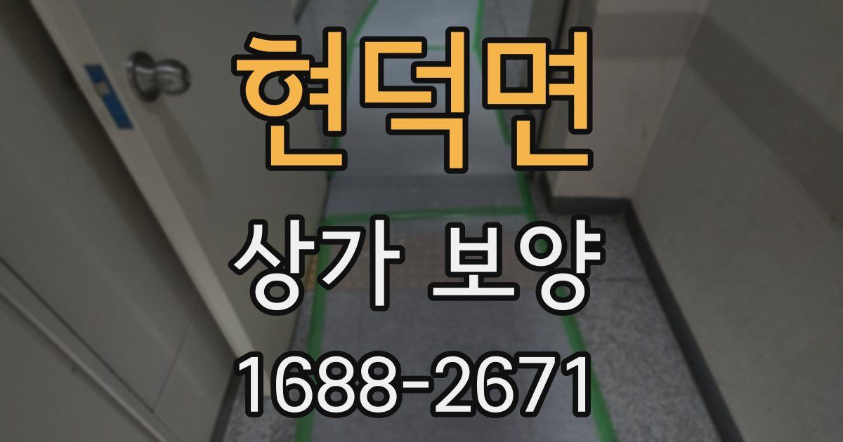 현덕면 상가 보양