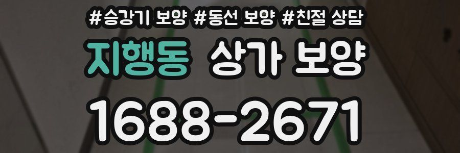 지행동 상가 보양
