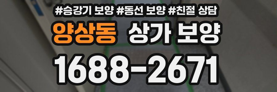 양상동 상가 보양