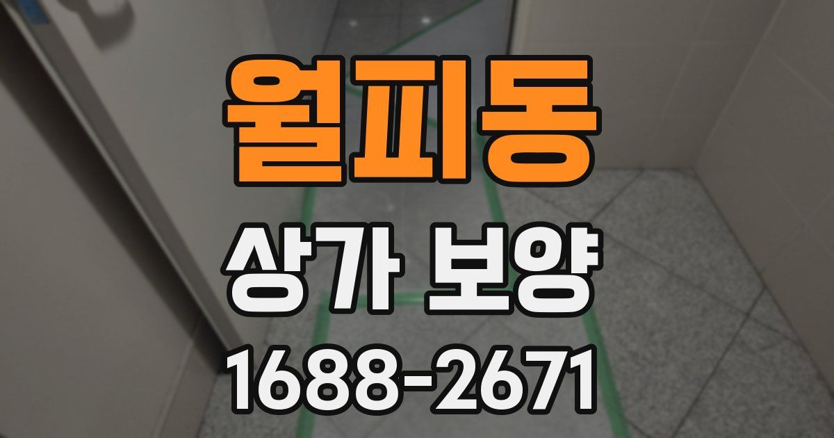 월피동 상가 보양