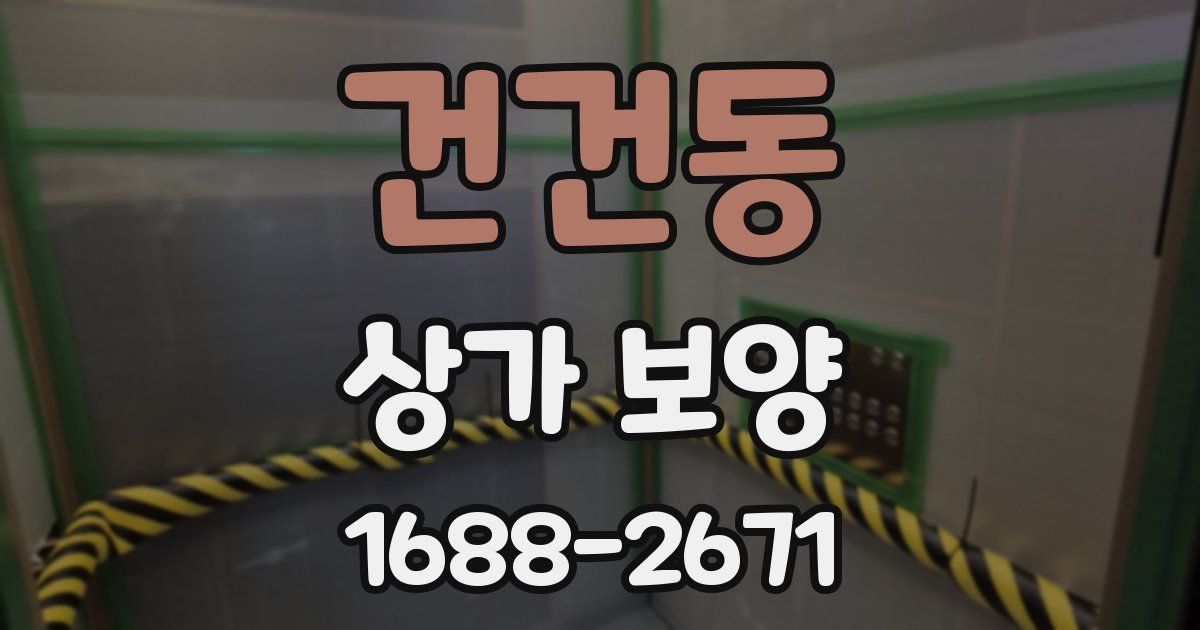 건건동 상가 보양
