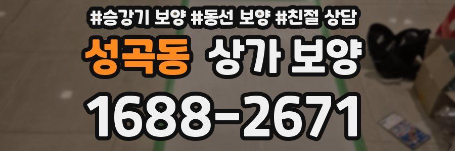 성곡동 상가 보양
