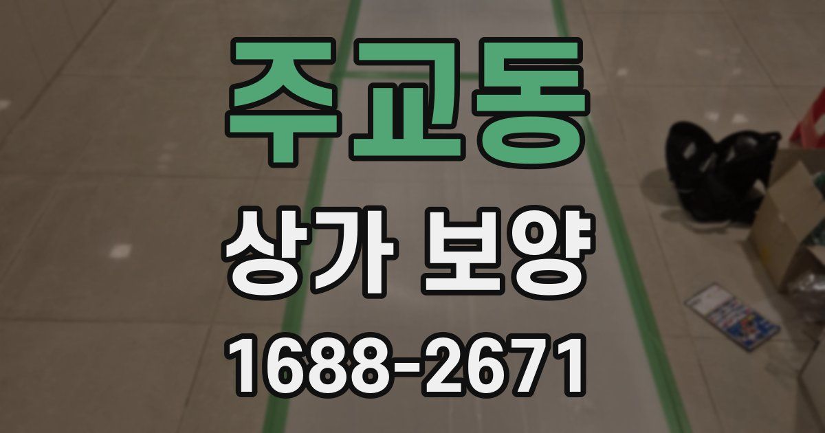 주교동 상가 보양