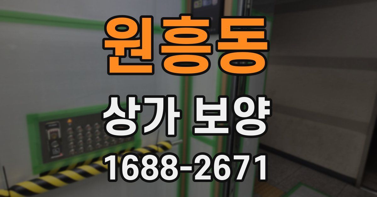 원흥동 상가 보양
