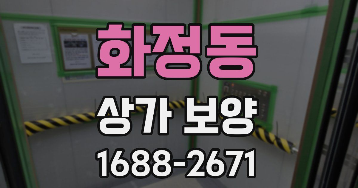 화정동 상가 보양