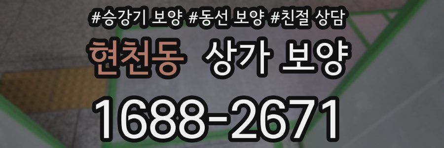현천동 상가 보양