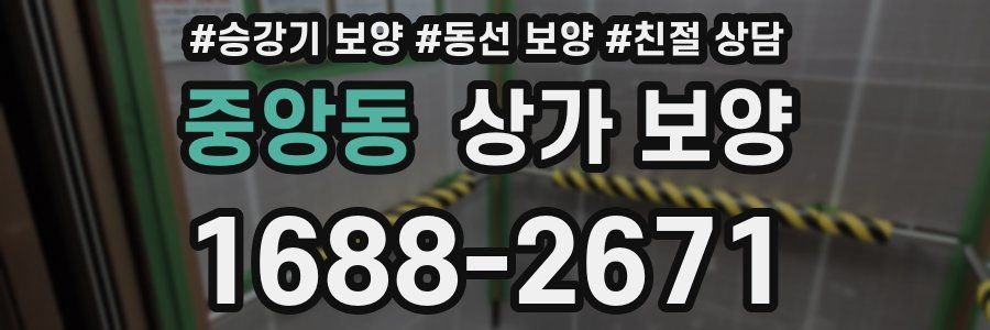 중앙동 상가 보양