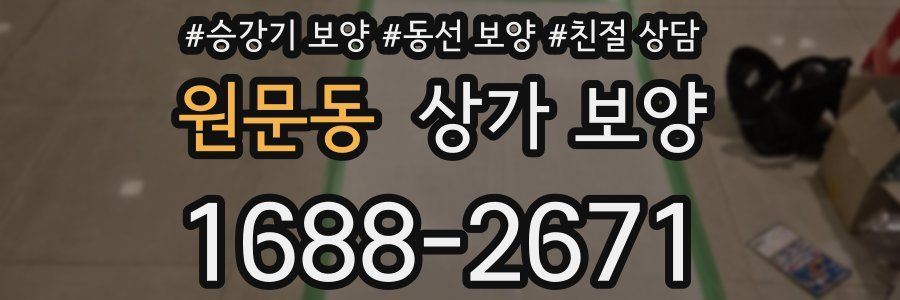 원문동 상가 보양