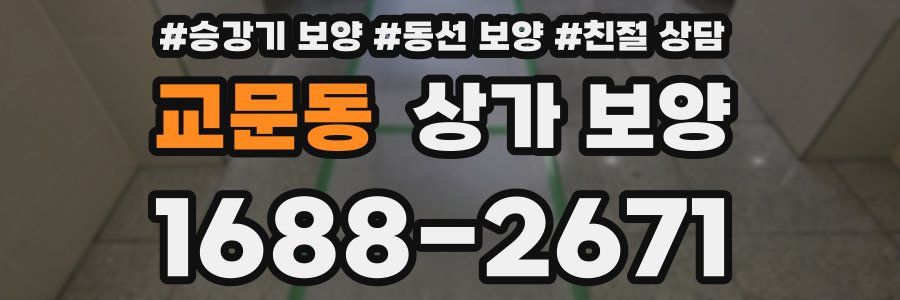 교문동 상가 보양