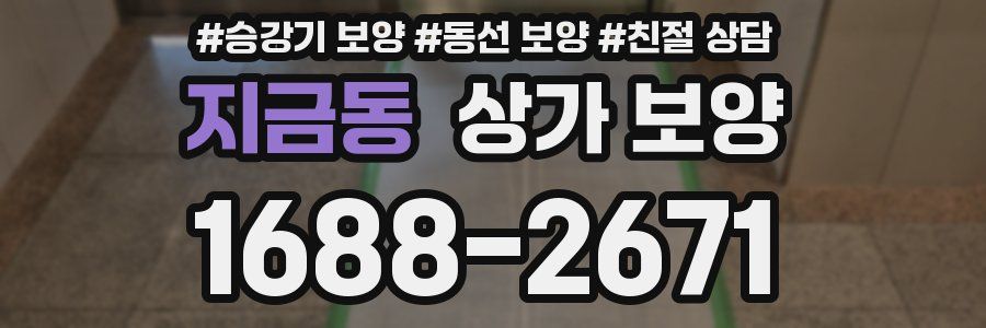 지금동 상가 보양