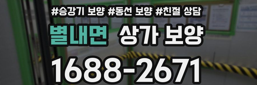 별내면 상가 보양