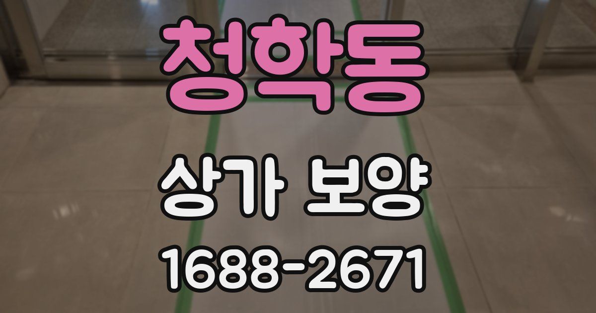 청학동 상가 보양