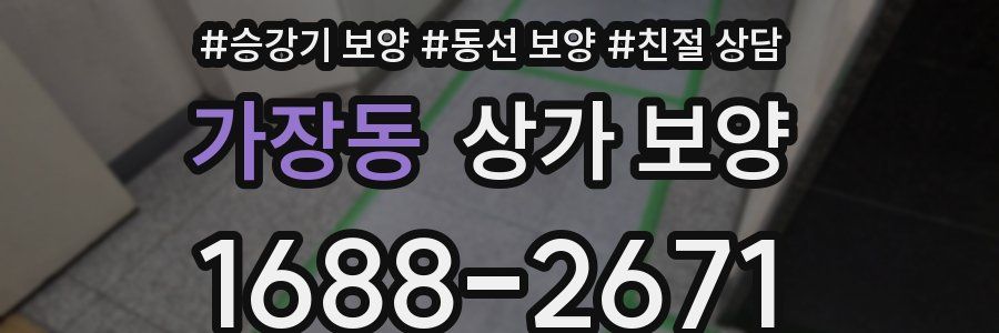 가장동 상가 보양