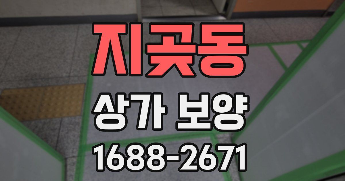지곶동 상가 보양