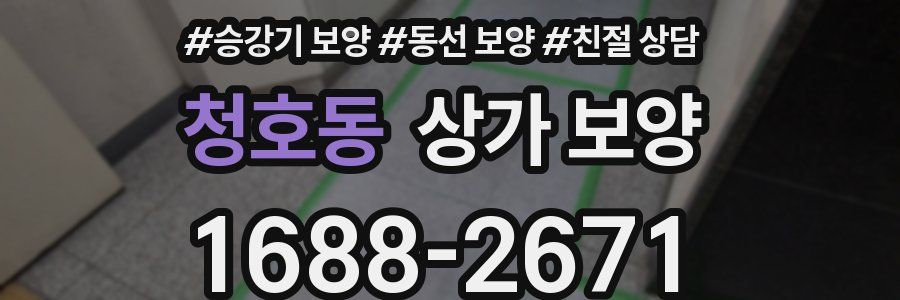 청호동 상가 보양