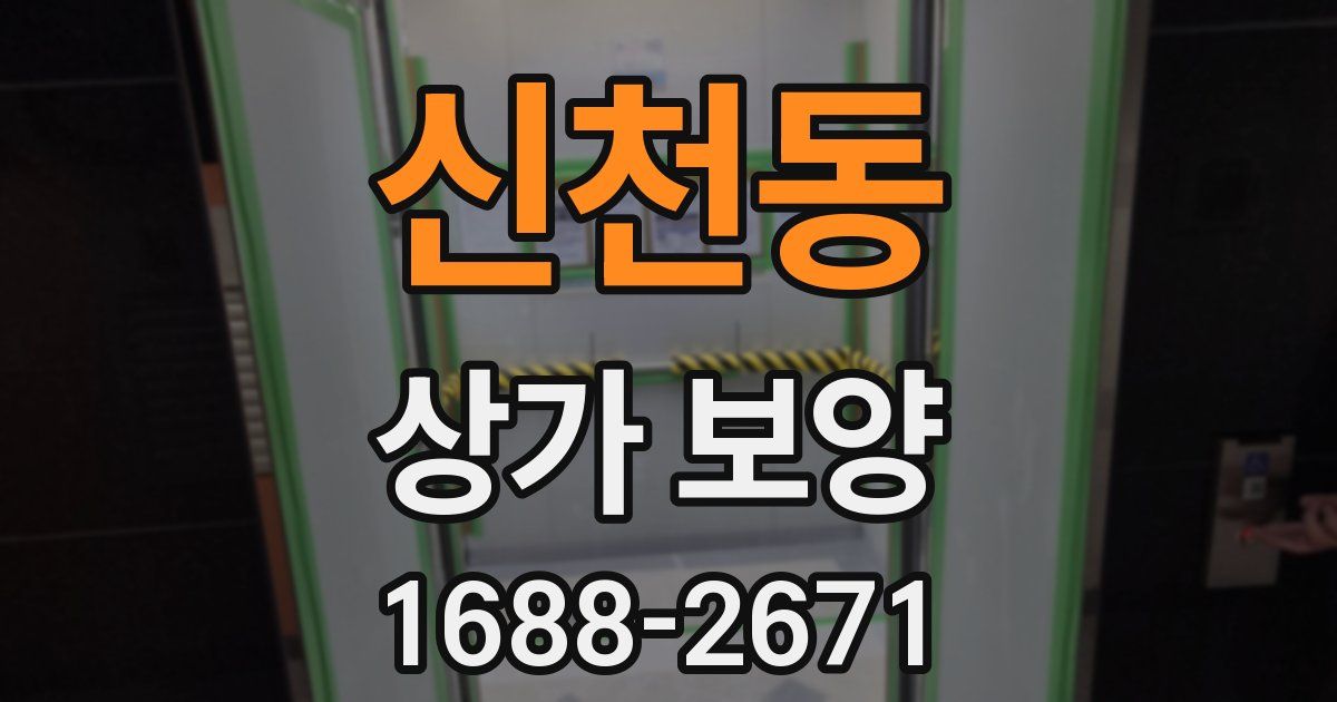 신천동 상가 보양